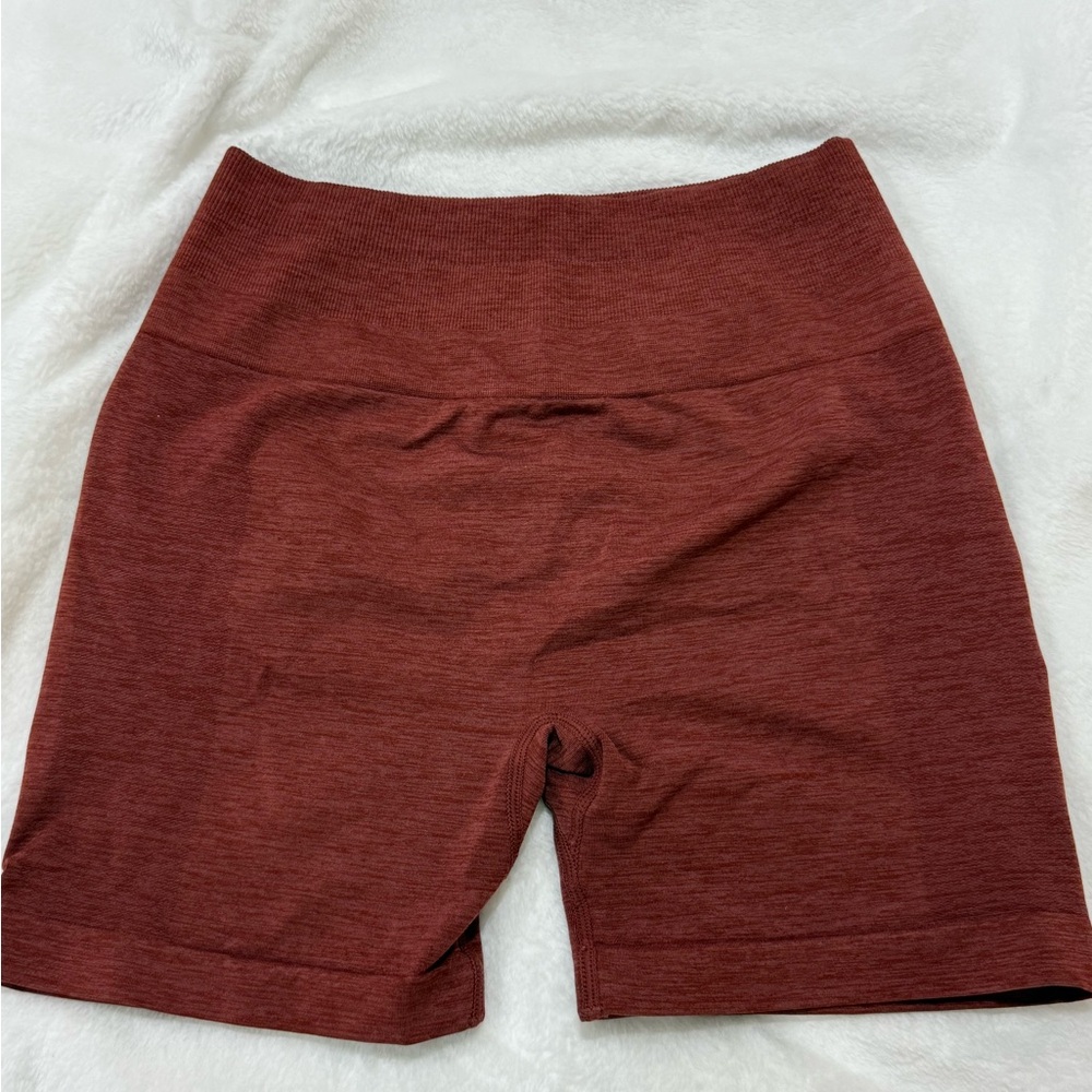 Red gym shorts
